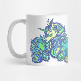 Mother of Twins Unicorn (Boy and Boy) Mug